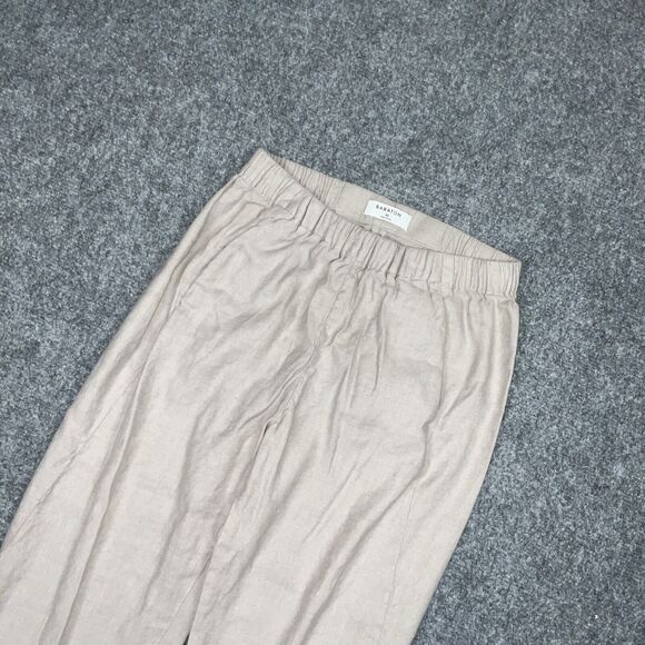Babaton Aritzia Pants Womens Size XS Beige Dexter Linen Blend Jogger Casual - Picture 10 of 11